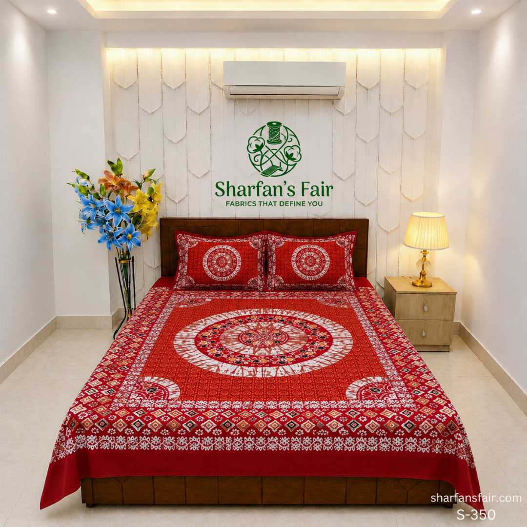 Luxury,King,size,Bed,Sheet,with,Matching,Pillow,covers,luxury bed sheet,king size bed sheet,matching pillow covers,100% cotton bed sheet bd,premium bedding set,digital print bed sheet,soft cotton bed sheet,bedroom decor,3 piece bed sheet set, 4 piece bed sheet set bd,online bed sheet shopping bangladesh,