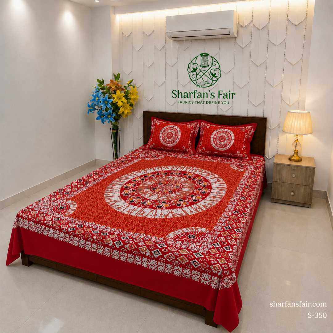 Luxury,King,size,Bed,Sheet,with,Matching,Pillow,covers,luxury bed sheet,king size bed sheet,matching pillow covers,100% cotton bed sheet bd,premium bedding set,digital print bed sheet,soft cotton bed sheet,bedroom decor,3 piece bed sheet set, 4 piece bed sheet set bd,online bed sheet shopping bangladesh,