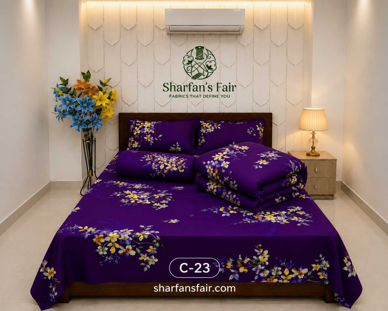 LUXURIOUS,TWILL,COTTON,COMFORTER,WITH,5,PIES,SET,Bedding, Comforter, Bed sheet, Home Decor, Interior Design,Luxury lifestyle, Online shopping, Comfort, Sleep,