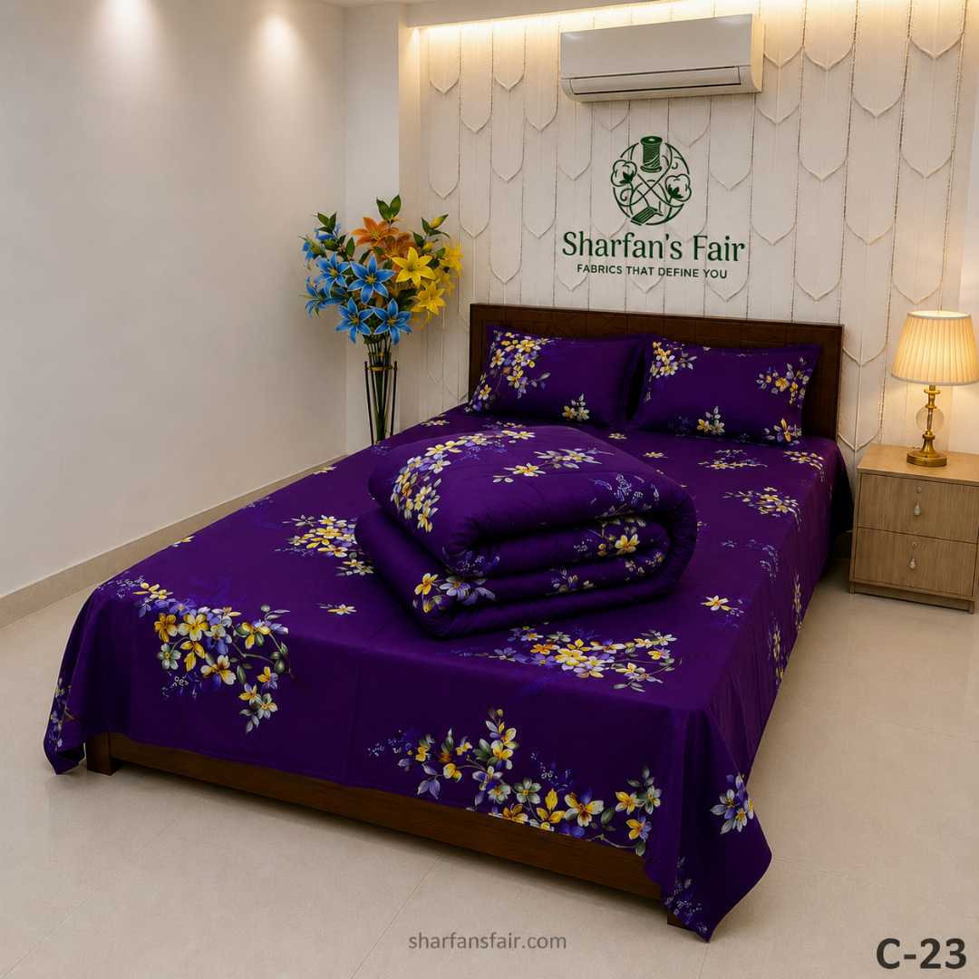 LUXURIOUS,TWILL,COTTON,COMFORTER,WITH,5,PIES,SET,Bedding, Comforter, Bed sheet, Home Decor, Interior Design,Luxury lifestyle, Online shopping, Comfort, Sleep,