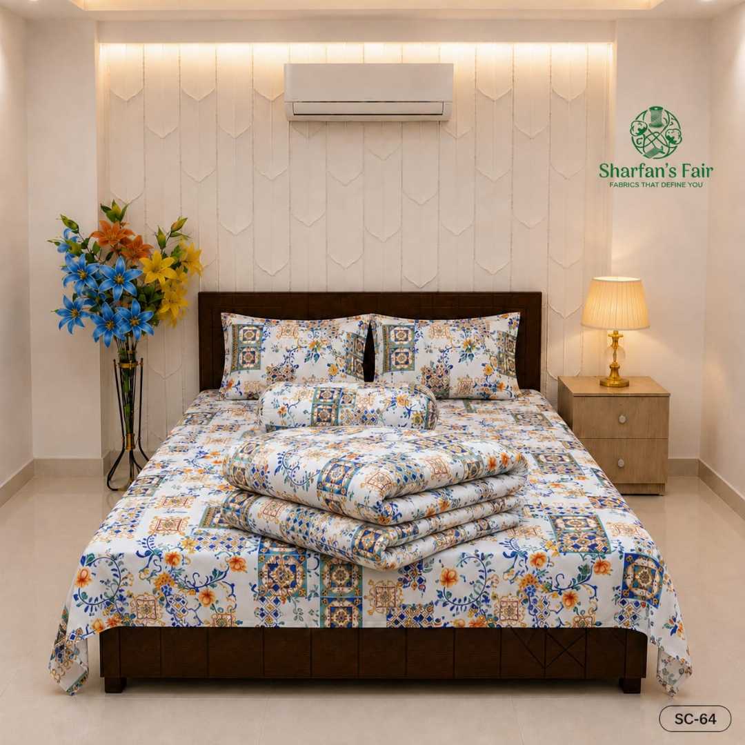 LUXURIOUS,TWILL,COTTON,COMFORTER,WITH,5,PIES,SET,Bedding, Comforter, Bed sheet, Home Decor, Interior Design,Luxury lifestyle, Online shopping, Comfort, Sleep,