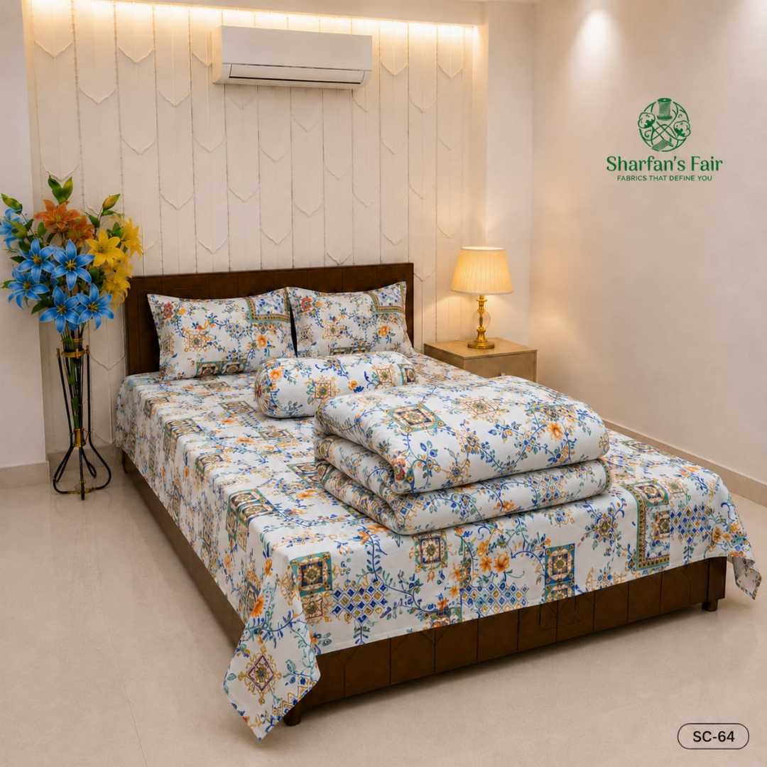 LUXURIOUS,TWILL,COTTON,COMFORTER,WITH,5,PIES,SET,Bedding, Comforter, Bed sheet, Home Decor, Interior Design,Luxury lifestyle, Online shopping, Comfort, Sleep,