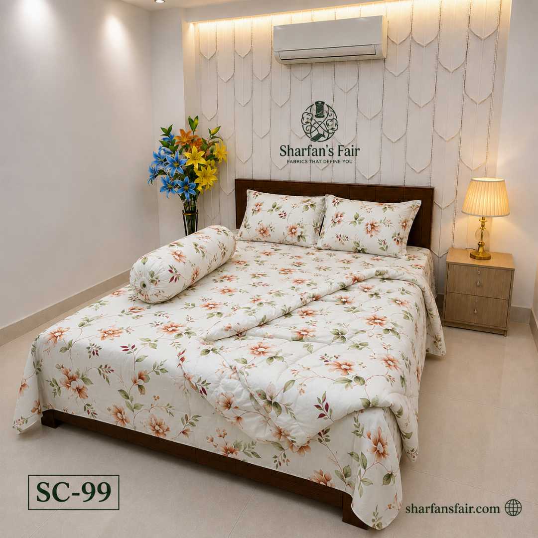 LUXURIOUS,TWILL,COTTON,COMFORTER,WITH,5,PIES,SET,Bedding, Comforter, Bed sheet, Home Decor, Interior Design,Luxury lifestyle, Online shopping, Comfort, Sleep,