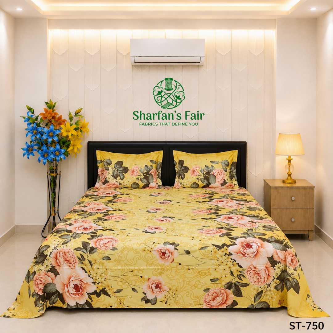 Luxury,King,size,Bed,Sheet,with,Matching,Pillow,covers,luxury bed sheet,king size bed sheet,matching pillow covers,100% cotton bed sheet bd,premium bedding set,digital print bed sheet,soft cotton bed sheet,bedroom decor,3 piece bed sheet set, 4 piece bed sheet set bd,online bed sheet shopping bangladesh,
