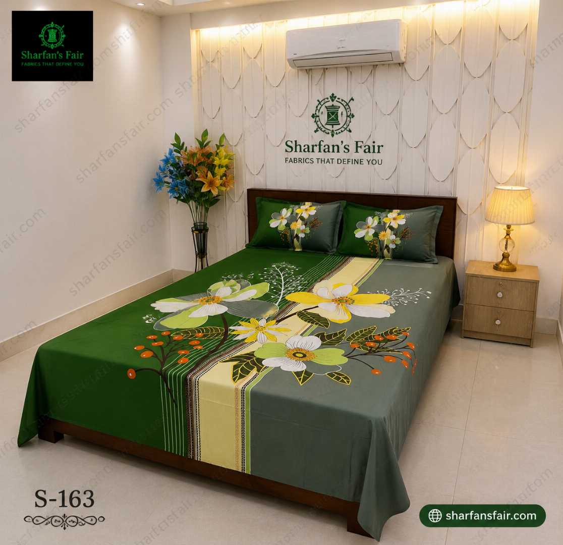 Luxury,King,size,Bed,Sheet,with,Matching,Pillow,covers,luxury bed sheet,king size bed sheet,matching pillow covers,100% cotton bed sheet bd,premium bedding set,digital print bed sheet,soft cotton bed sheet,bedroom decor,3 piece bed sheet set, 4 piece bed sheet set bd,online bed sheet shopping bangladesh,
