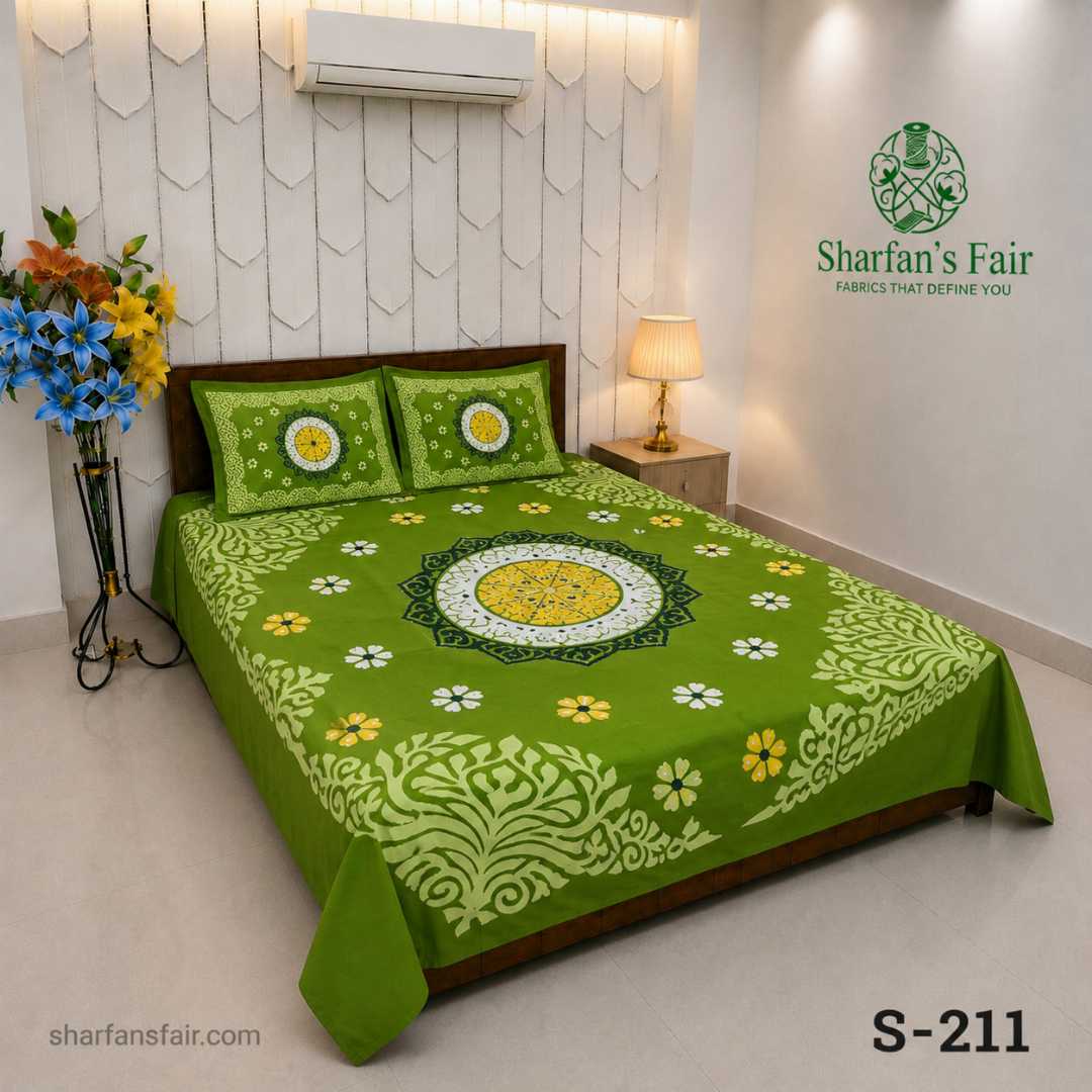 Luxury,King,size,Bed,Sheet,with,Matching,Pillow,covers,luxury bed sheet,king size bed sheet,matching pillow covers,100% cotton bed sheet bd,premium bedding set,digital print bed sheet,soft cotton bed sheet,bedroom decor,3 piece bed sheet set, 4 piece bed sheet set bd,online bed sheet shopping bangladesh,